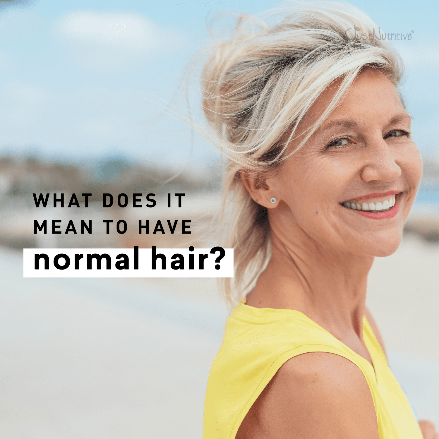 Just Nutritive Normal Hair Shampoo, Nourishes Scalp, Moisturizes Hair, Daily Use, No Sulfate, 16oz