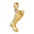thumbnail image 4 of FB Jewels 14K Yellow Gold 3D Large Firefighter Boot Pendant, 4 of 5