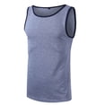 thumbnail image 5 of Ropa de verano gris con azul(s) para hombre, camiseta sin mangas, chaleco para hombre, chaleco kamikaze deportivo de peso pesado para hombre, 5 of 5