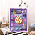 thumbnail image 6 of Volleyball Blanket,Volleyball Gifts for Teen Girls Throw Blanket,Volleyball Gifts for Team Blanket Lightweight Soft Warm Cozy Fuzzy Throws Blankets for Office Home Bedroom Sofa 50"x 60", 6 of 6