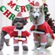thumbnail image 4 of Ropa de Papá Noel para perros y gatos, suministros para mascotas, otoño e invierno, vellón, divertida transformación de cabello dorado de dos patas, 4 of 6
