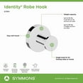 thumbnail image 4 of Symmons 673Rh Identity Wall-Mounted Robe Hook In Polished Chrome, 4 of 4