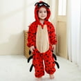 thumbnail image 5 of Lovzfmll Toddlers Boys Girls Flannel Elephant Bodysuit, Soft Plush Hooded Jumpsuit, Cute Cosplay Costume, Cozy Sleepwear Loungewear for 3 Months-4 Years, 5 of 9