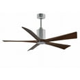 thumbnail image 6 of Patricia-5 five-blade ceiling fan in Brushed Nickel finish with 60” solid walnut tone blades and dimmable LED light kit&nbsp;, 6 of 7