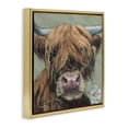 thumbnail image 2 of Stupell Industries Farmhouse Blossom Babe Cattle Gold Floating Frame Canvas Art, 25 x 25, by Sara G. Designs, 2 of 8