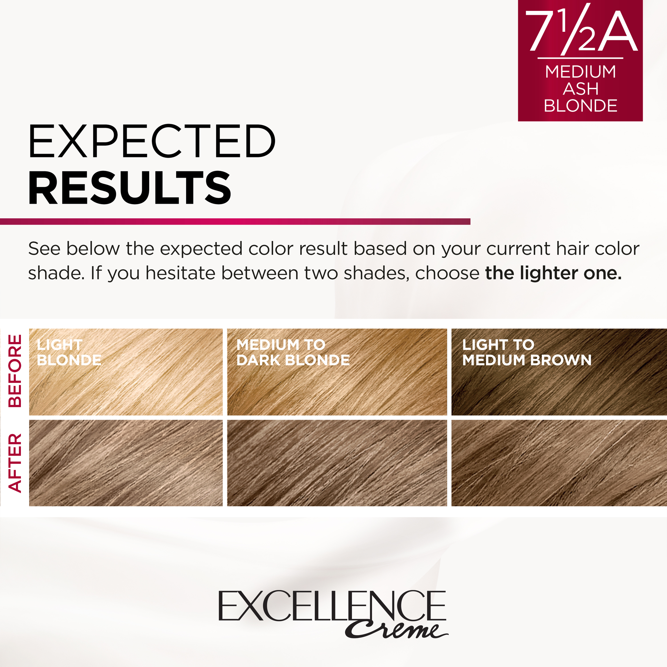 L'Oreal Paris Excellence Creme Permanent Hair Color, 7.5A Medium Ash Blonde - image 5 of 8