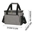 thumbnail image 3 of Insulation Bag Cloth Picnic Bag Outdoor Ice Pack Thickened Car Insulation Bag,Gray, 3 of 8