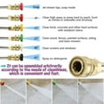 thumbnail image 4 of 120 Inch Pressure Washer Extension Wand, 4000 PSI, Adjustable Length, 6 Nozzle Tips, Curved Rods for Hard-to-Reach Areas, Ideal for Home, Car, and Outdoor Cleaning, 4 of 8