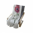 thumbnail image 4 of Anemone Flower Soft Flannel Fleece Throw Blanket, Watercolor Painting Style Bouquet of Anemone Vintage Garden, Cozy Plush for Indoor and Outdoor Use, 70" x 90", Sage Green Red Navy Blue, by Ambesonne, 4 of 6