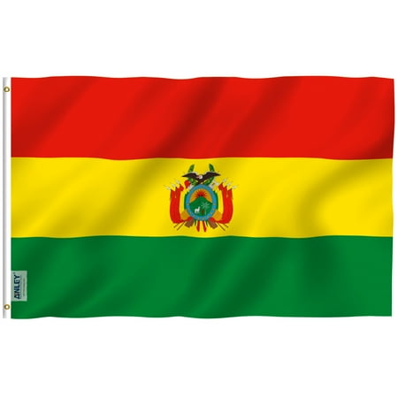ANLEY Fly Breeze 3x5 Feet Bolivia Flag - Bolivian National Flags Polyester with Brass Grommets