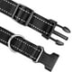 thumbnail image 3 of Collar reflectante para perros, acolchado y transpirable de neopreno suave, ajustable para perros de tamaño mediano, talla M, color negro., 3 of 5
