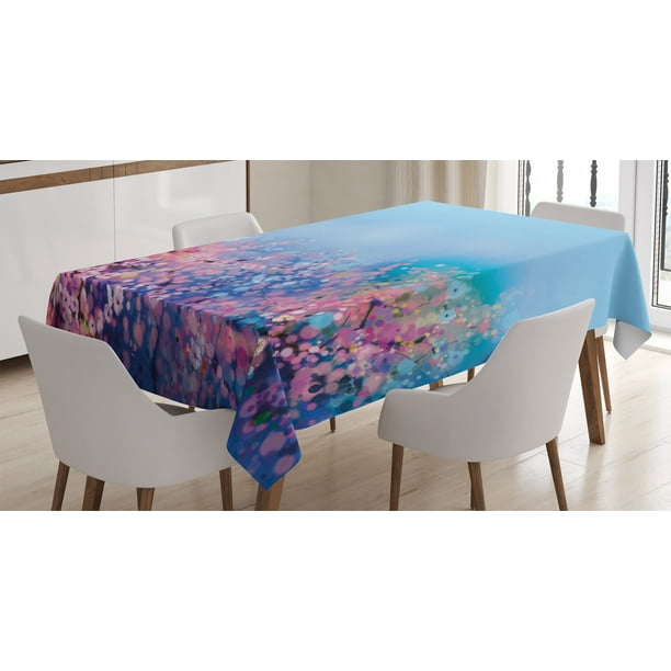 Watercolor Flower Home Decor Tablecloth Retro Cherry Blossom Petal Perennial Herb Botanic Habitat Print Rectangular Table Cover For Dining Room Kitchen 52 X 70 Inches Pink Blue By Ambesonne Com - Habitat Cherry Blossom Decorative Wall Light Watercolor Flower Home Decor Tablecloth Retro Cherry Blossom Petal Perennial Herb Botanic Habitat Print Rectangular Table Cover For Dining Room Kitchen 52 X 70 Inches Pink Blue By Ambesonne Com - Habitat Cherry Blossom Decorative Wall Light