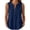 Navy, variant on Womens Tank Top Casual Collar Sleeveless Shirt Comfort Loose Fit Blouse Summer Lightweight Womens Camisole Tank Tops Navy