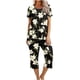 thumbnail image 1 of Conjunto de Verano para las Mujeres Impreso Cuello Redondo sin Mangas Y Pantalones, Casual Dos Piezas para las Mujeres, 1 of 5
