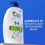 Head and Shoulders 2 in 1 Dandruff Shampoo and Conditioner, Green Apple, 28.2 oz