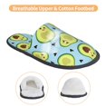thumbnail image 3 of Fotbe Avocado and Hearts Pantuflas Peludas para Mujer con Estampado, Zapatillas de Peluche, Zapatos de Invierno para Casa, Uso Interior y Exterior-Large, 3 of 8