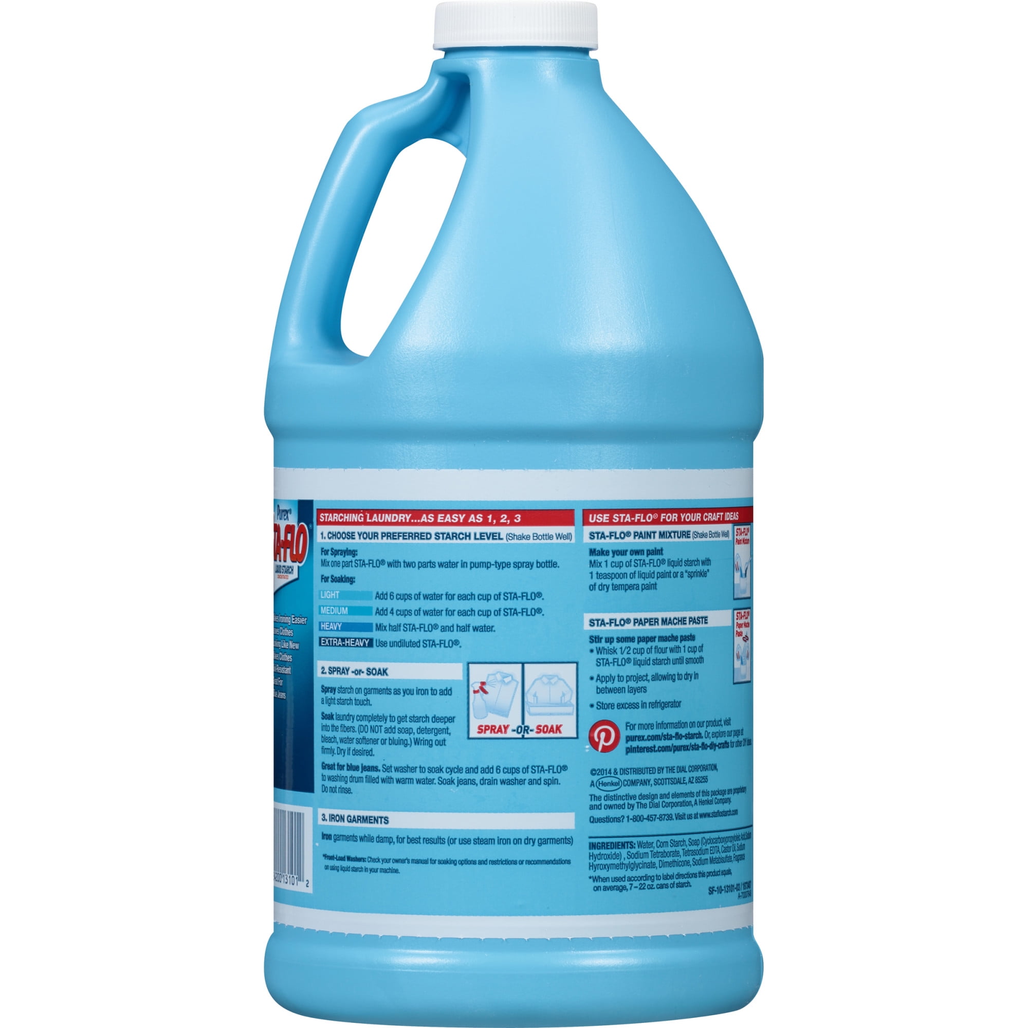  Purex Sta-Flo - Almidón líquido concentrado, 64 onzas líquidas,  jarra de plástico (paquete de 2) : Salud y Hogar