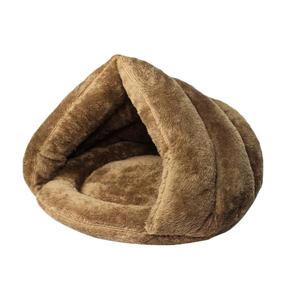 WINDLAND Teepee Shape Cat Cave Bed Tent for Indoor Small to Large Cat Machine Washable Soft Cushion Thicken Bottom