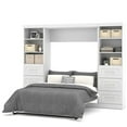 thumbnail image 3 of Atlin Designs 109" Full Wall Bed with 2 Piece 6-Drawer Storage Unit in White, 3 of 5