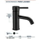 thumbnail image 2 of Llave Monomando baño Lavabo Ovalin Rubinett  Laton Solido Negro Mate 18 Cm, 2 of 2