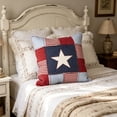 thumbnail image 6 of ZhangC 4th of July Patriotic Star Throw Pillow, 14"x14" Independence Day Red White Blue Star Throw Pillow, Independence Day Decor, Home Decoration for Sofa Bedroom and Yard, 6 of 7
