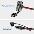 thumbnail image 2 of FYUU 12AWG 30CM SAE Power Socket SAE Waterproof Quick Connect Panel Connector Cable For Motorcycle Battery, 2 of 5