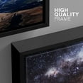 thumbnail image 4 of wall26 - 3 Piece Framed Canvas Wall Art Earth Image. - Modern Home Art Stretched and Framed Ready to Hang - 16"x24"x3 BLACK, 4 of 5