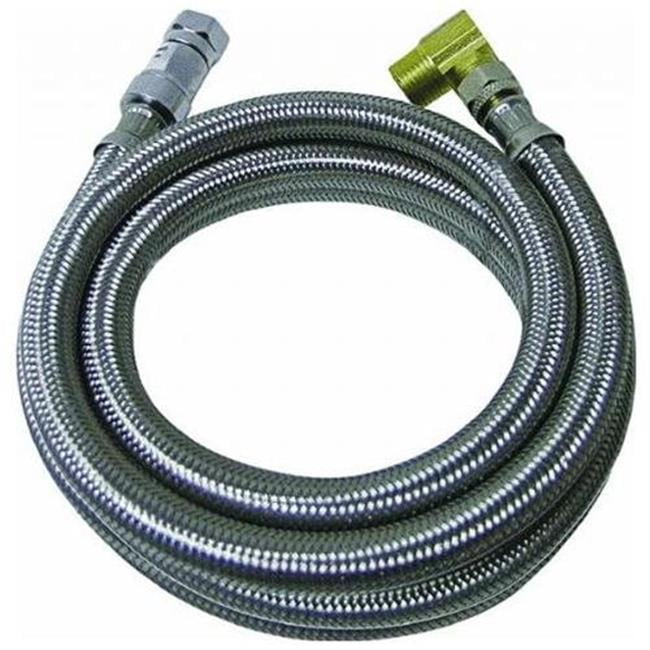 B & K Industries Braided Stainless Steel Dishwasher Supply Line, 0.37 x