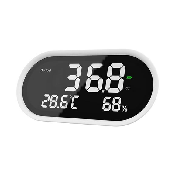 Decibel Meter, 3 in 1 Noise, Temperature and Humidity Monitor LCD Display