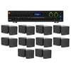 JBL 2-Channel Amplifier+(20) 3.5" Black Cube Speakers for Restaurant/Bar/Cafe
