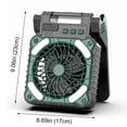 thumbnail image 2 of Ventilador de escritorio plegable solar Ventilador personal recargable por USB para actividades al aire libre, 2 of 8