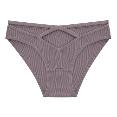 

Yuelianxi Underpants Patchwork Color Underwear Panties Bikini Solid Womens Briefs Knickers Christmas Gift 1 Piece Cotton Underpants
