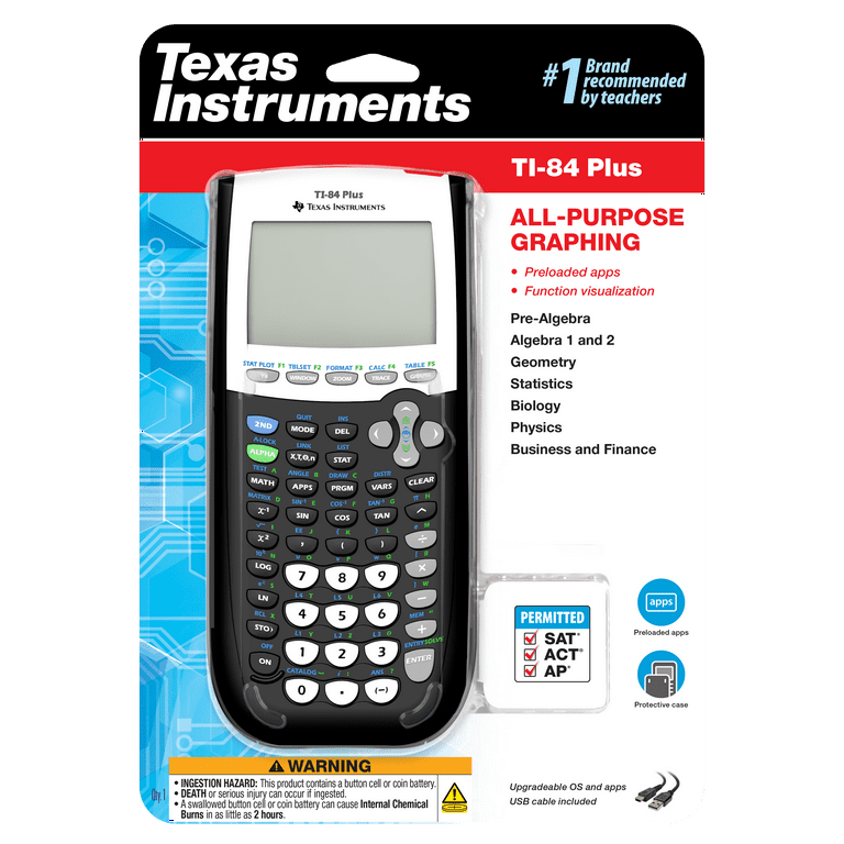 Texas Instruments TI-84 Plus Graphing Calculator for School