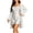 White, variant on Women's Fashion Robe, Solid Color Loose Bathrobe, Comfy Home Wear Nightgown For Women Wine M
