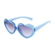 thumbnail image 3 of Gafas de sol en forma de corazón para niños, accesorio de vestir, gafas de corazón flexibles y portátiles a la moda para fiestas en la piscina, playa, Azul, 3 of 10