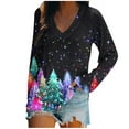 thumbnail image 1 of Ladies Tops and Blouses, Fashion-Forward Christmas Lady Top, 1 of 4