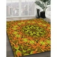 thumbnail image 3 of Ahgly Company Machine Washable Indoor Rectangle Transitional Mahogany Brown Area Rugs, 7' x 9', 3 of 7