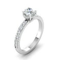 thumbnail image 3 of Certified 1.00ctw Diamond Solitaire Engagement Ring in 14k White Gold (1.00ctw, G-H, SI), 3 of 5