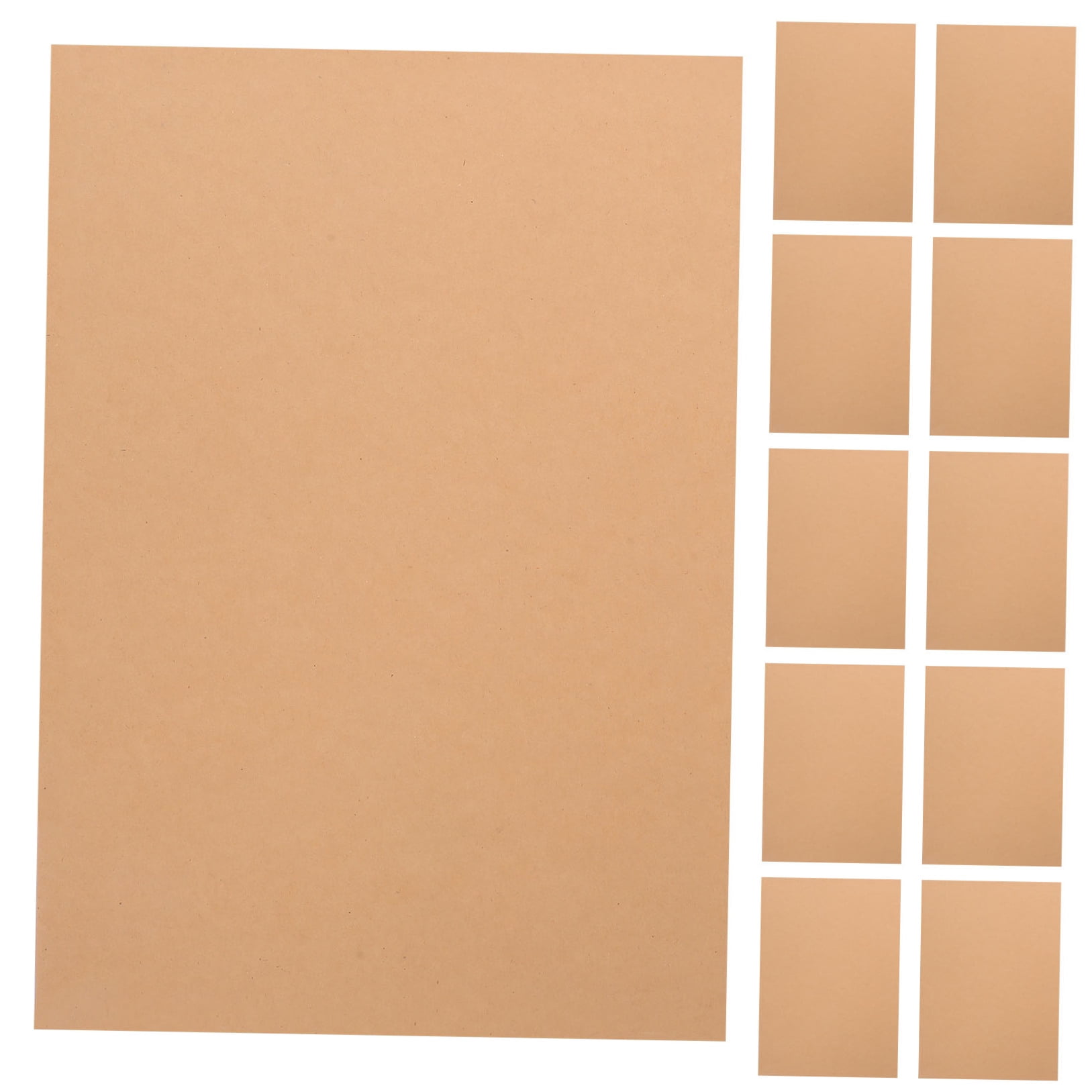 GOOHOCHY 100 Sheets Brown Kraft Cardstock Paper Letter Size 240gsm Thick Card Stock for Crafts, Invitations, Cards & Scrapbooking