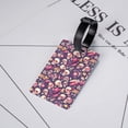 thumbnail image 5 of Luggage Tags for Suitcases, music Skull record Guitar Leather Bag Luggage Tags ID Label Tags Privacy Protection Travel Bag Labels, 5 of 6
