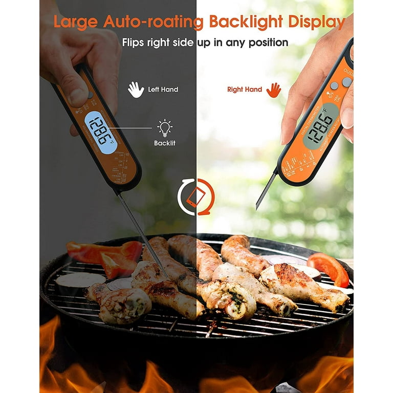BFOUR Meat Thermometer Digital Instant Read LCD Big Screen Roasting Kitchen  Thermometer Best for Food, Meat, Grill, Milk, . (Need to replace new  battery by yourself) 
