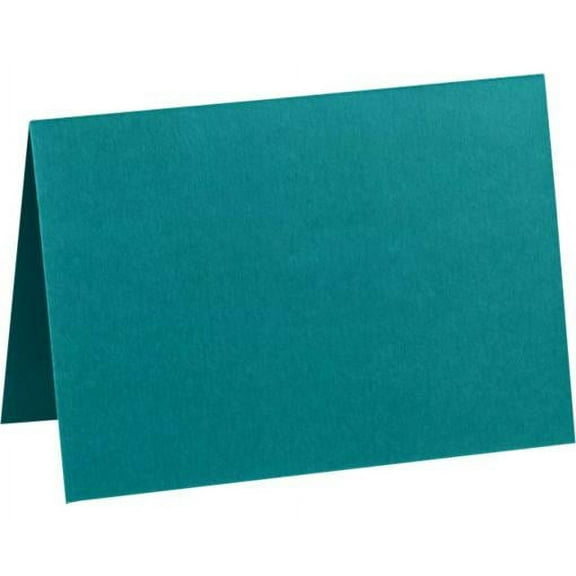 LUXPaper A7 Folded Card, 5 1/8 x 7, Teal, 50 Pack
