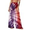 Xucatan Women's Chiffon Beach Cover Up Pants Wide Leg Bohemian Print Lightweight Sun Protection, Swimsuit Coverup Bottoms Flowy Beachwear Summer Vacation Gift