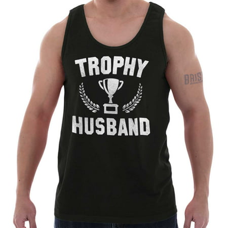 Brisco Brands Trophy Husband Best Dad Gift Tank Top Tee Shirt For