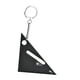 thumbnail image 1 of Regla triangular, escuadra de carpintero, transportador, escala transparente, aluminio Negro, 1 of 9