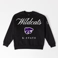 thumbnail image 5 of Women's Gameday Couture Black Kansas State Wildcats Oversized Legacy Club Black Label Premium Fleece Sweatshirt, 5 of 5