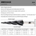 thumbnail image 2 of Lepmerk High-Speed Cobalt Steel M35 TiAlN Coated Step Drill Bit Set, 9-Step 1/4-3/4 Inch, Precision Hole Expansion Tool with Plastic Case, 2 of 7
