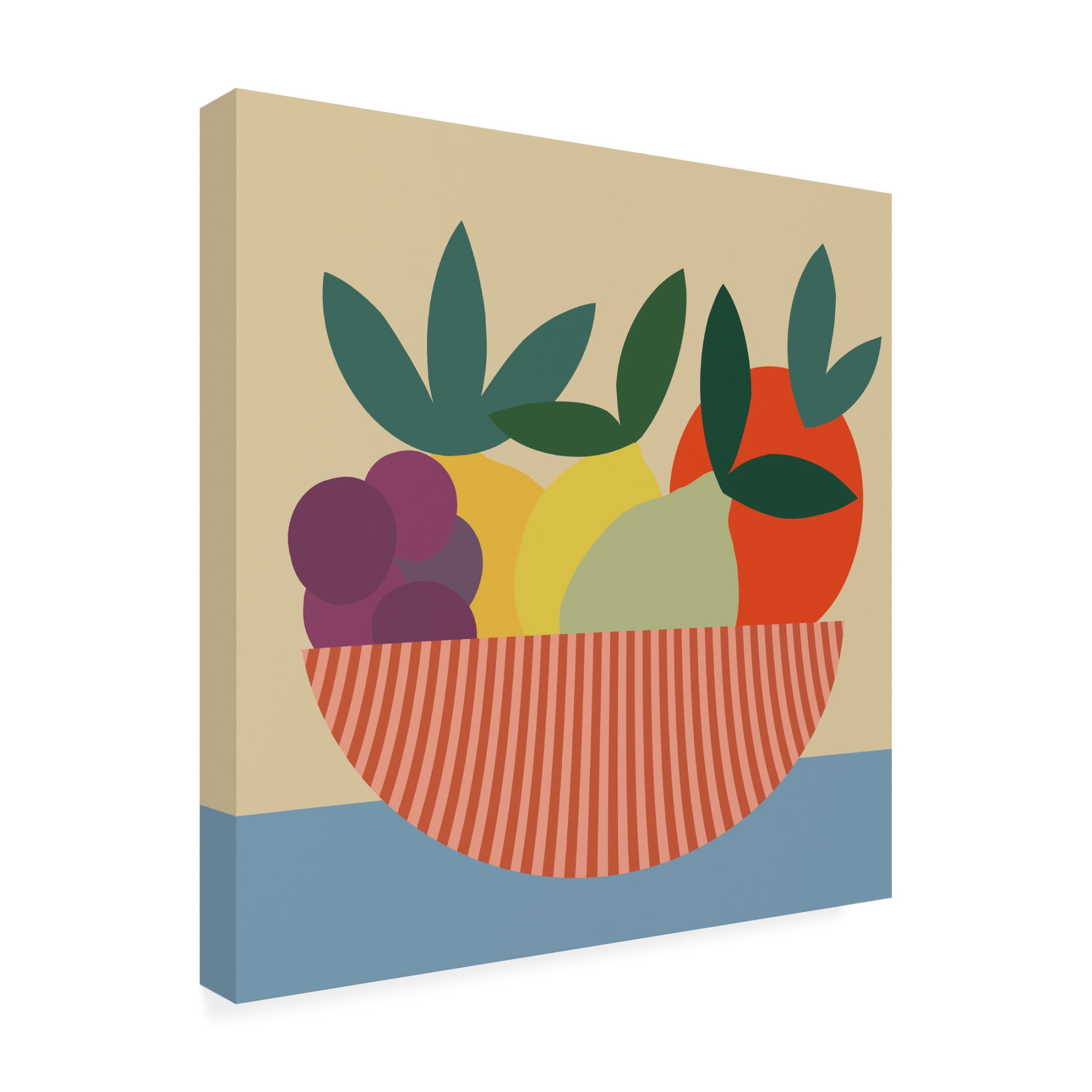 Trademark Fine Art Regina Moore  Graphic Fruit Bowl II Canvas Wall Art
