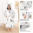 thumbnail image 3 of FORMRS Wearable Blanket Hoodie with Sleeves for Kids Cozy Flannel Sweatshirt, Christmas Forest, 3 of 7