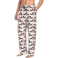 thumbnail image 2 of Yiaed Dachshund And Hearts Print Men's Lounge Pants, Loose PJ Bottoms, Long Pajama Pants for Men-XX-Large, 2 of 5